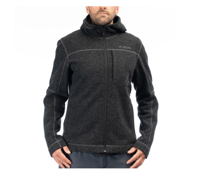 Bighorn Canyon Wool Fleece Hoodie, Front View