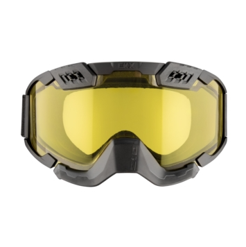 CKX 210° Goggles with Controlled Ventilation for Trail Matte Black - Yellow, Front