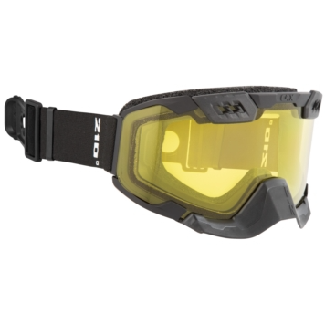 CKX 210° Goggles with Controlled Ventilation for Trail Matte Black - Yellow, Side