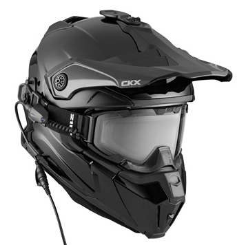 CKX Titan Original Electric Combo Helmet – Trail and Backcountry Solid - Included 210° Goggles