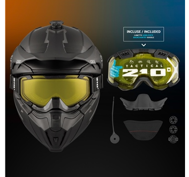 CKX Titan Original Helmet - Solid - Included 210° Goggles