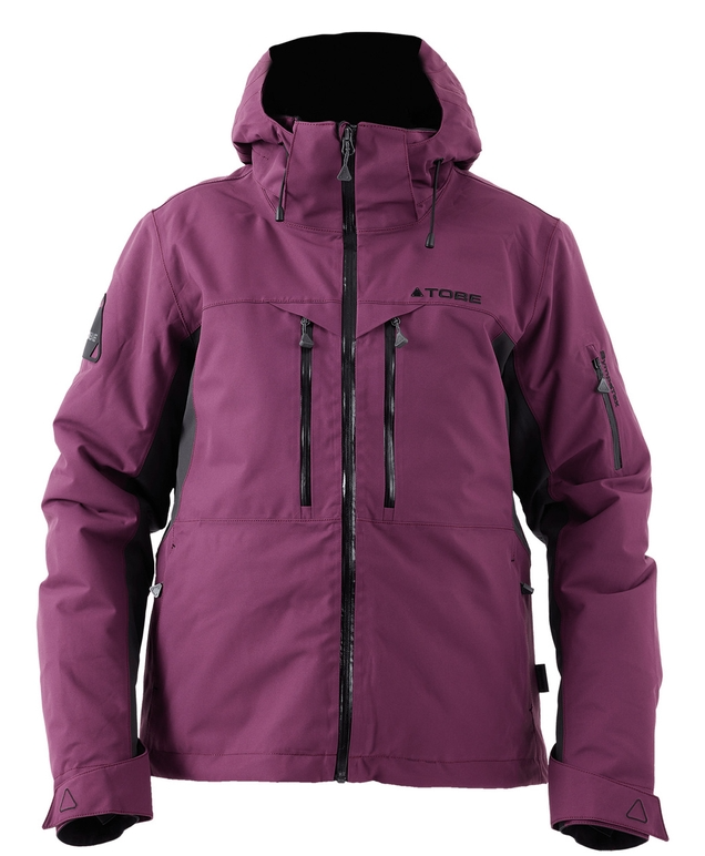 Cappa Jacket-Prune Purple, Front View