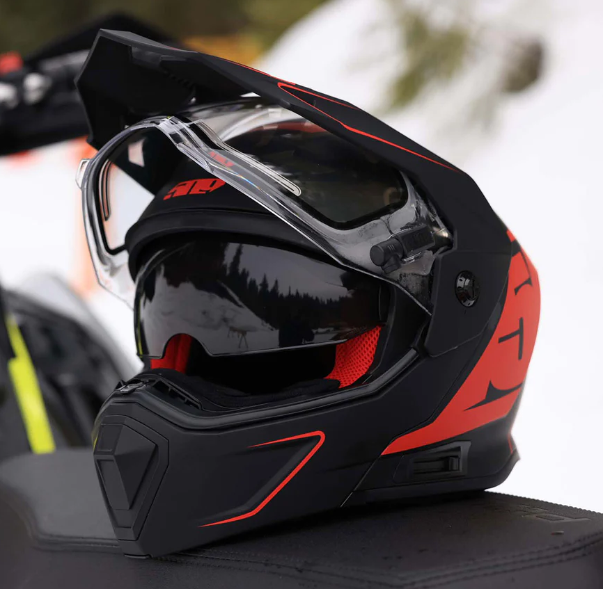 Delta R4 Ignite Helmet-Black Aura 24.2, Front View