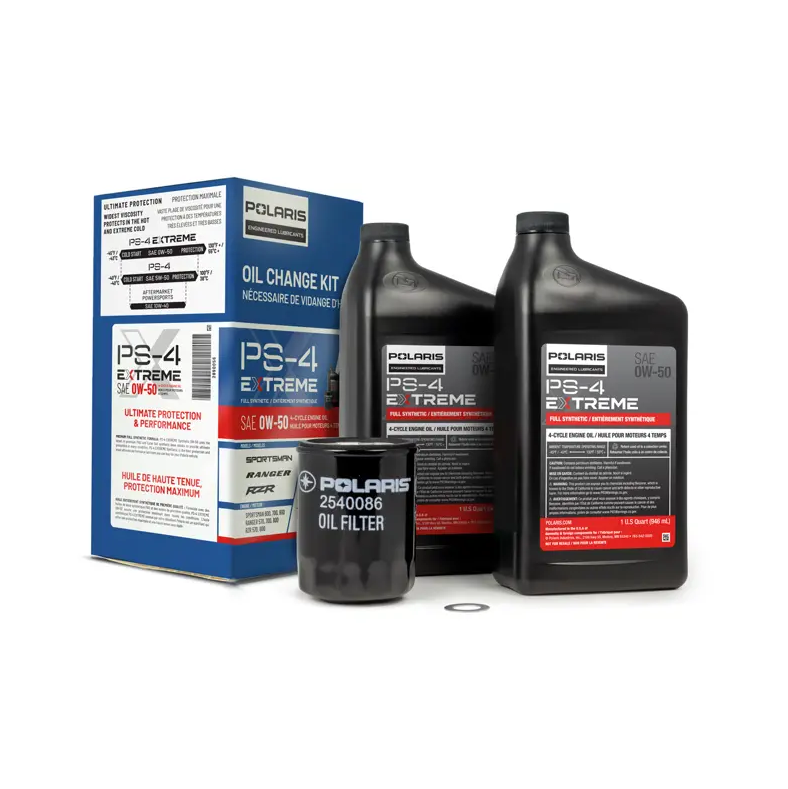 Full Synthetic Oil Change Kit, 2 Qts. Of PS-4 Extreme Engine Oil, 1 Oil Filter and Crush Washer, Part 2890056