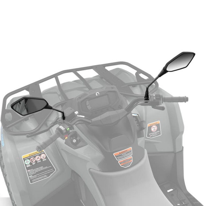 Handle Bar Mirrors, Installed