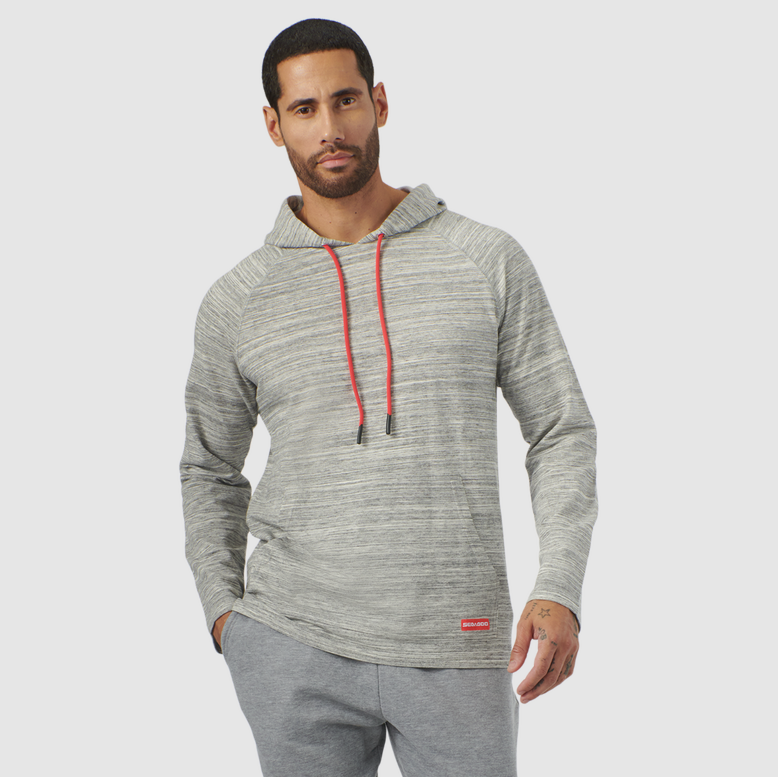 Men's French Terry Pullover Hoodie - Smoke