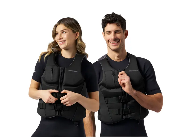 Sea-Do Wave Unisex PFD Front View Red - Black