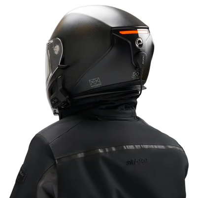 Ski-Doo Oxygen Flow Carbon Heated Helmet with Electric Visor (DOT) - Back View