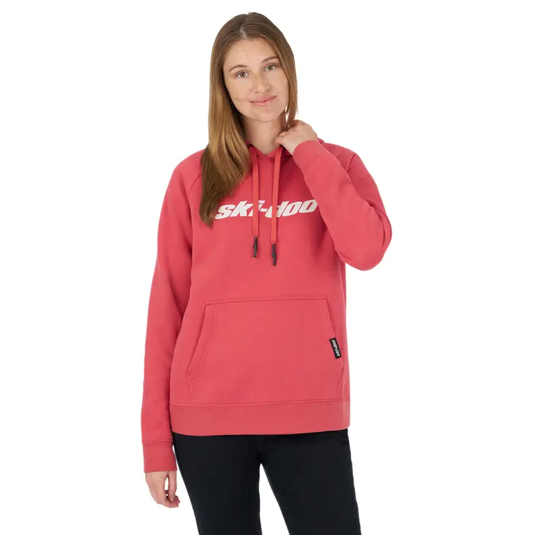 Ski-Doo Women's Signature Pullover Hoodie - Pink