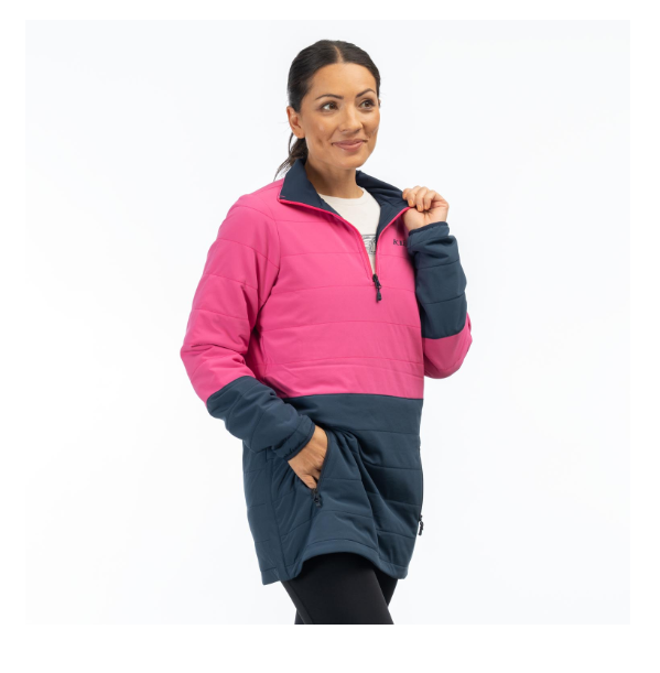 Soteria Insulated Pullover, Front View With Pulled Collar