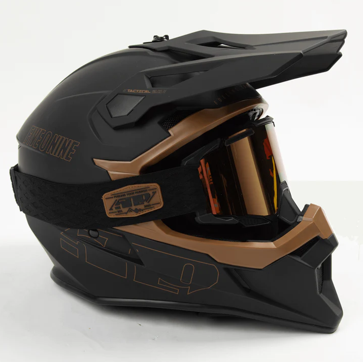 Tactical 2.0 Helmet - Black Gum, With Goggle