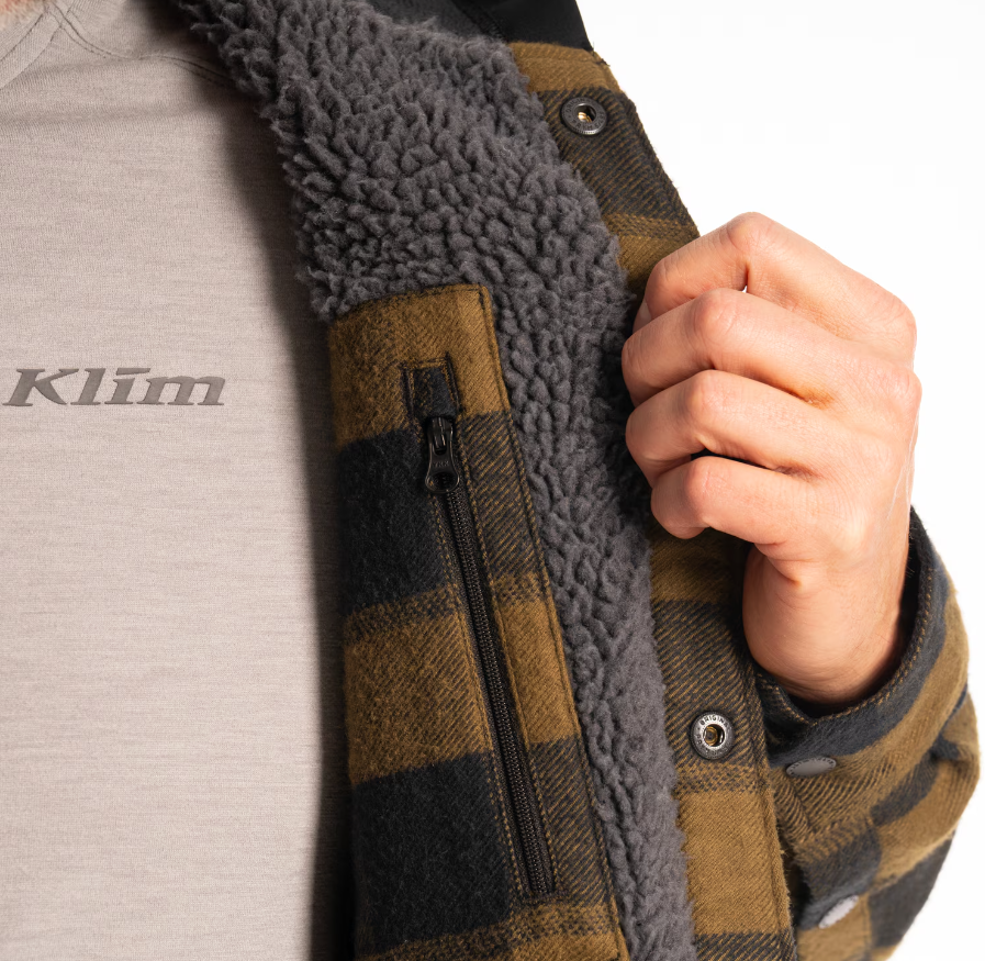 Targhee Fleece Lined Flannel Hoodie,  Inside Pocket