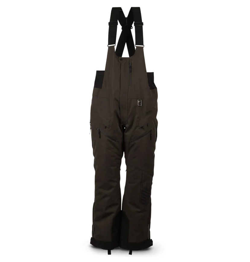 Women sRange Insulated Bib-DarkOps, Front View