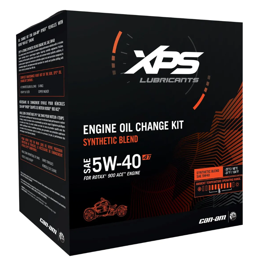 4T 5W-40 Synthetic Blend Oil Change Kit For Rotax 900 CC Engine