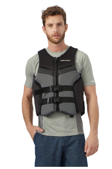 Airflow PFD/Life Jacket - Black, Front View