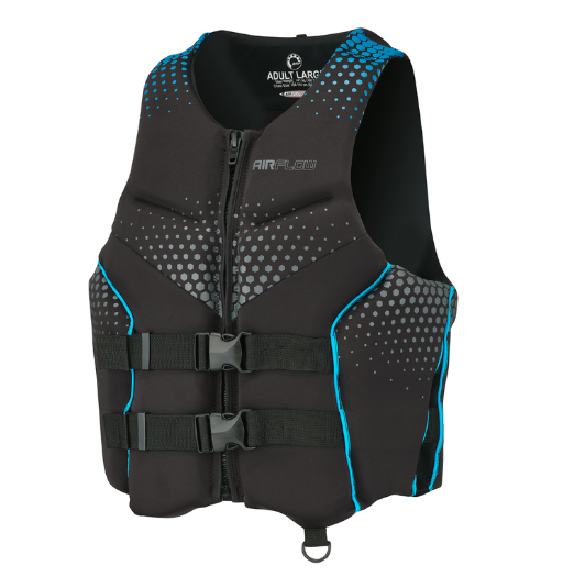 Airflow PFD/Life Jacket - Blue , Front View