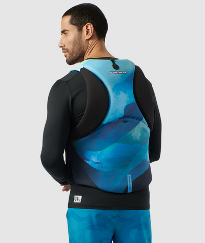 Airflow Sunset Edition PFD/Life Jacket- Blue, Back View