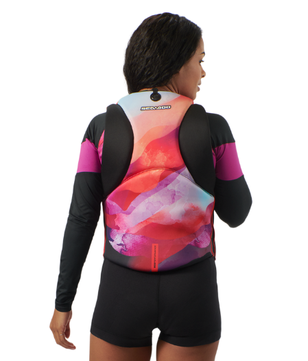 Airflow Sunset Edition PFD/Life Jacket- Red, Back View