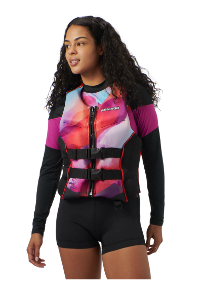 Airflow Sunset Edition PFD/Life Jacket- Red, Front View