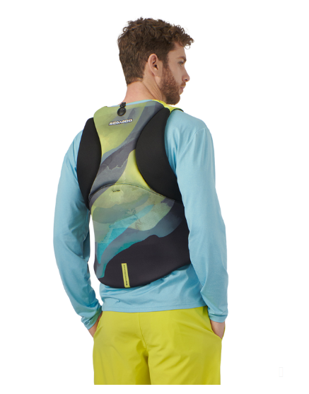Airflow Sunset Edition PFD/Life Jacket- Yellow, Back View