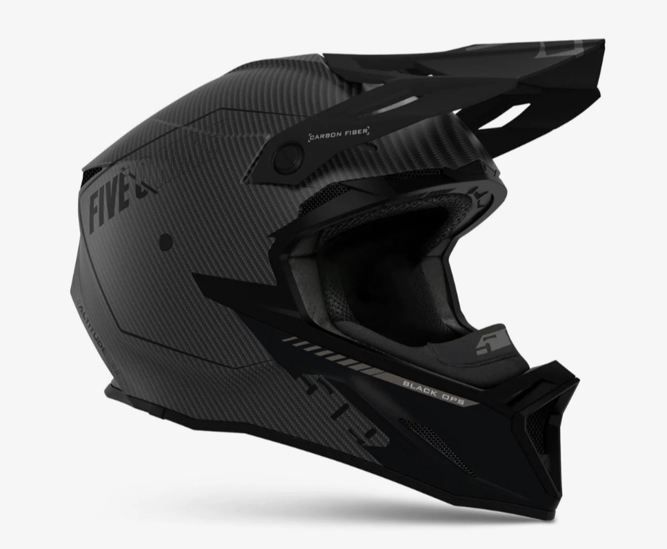 Altitude 2.0 Carbon Fiber Helmet - Black Ops, Side View