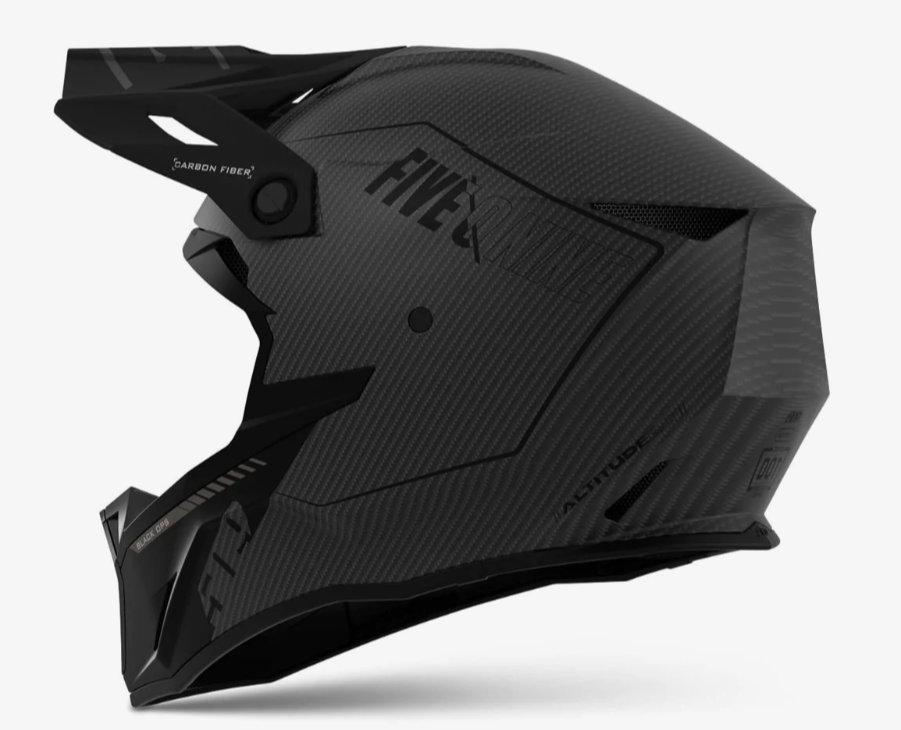 Altitude 2.0 Carbon Fiber Helmet- Black Ops, Back Side View