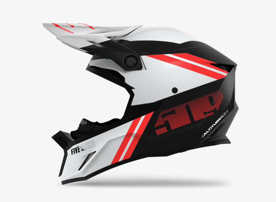 Altitude 2.0 Helmet- Racing Red, Side View