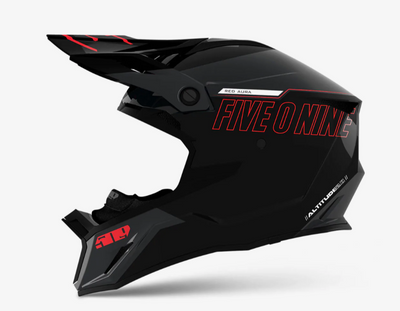 Altitude 2.0 Helmet - Red Aura, Side View