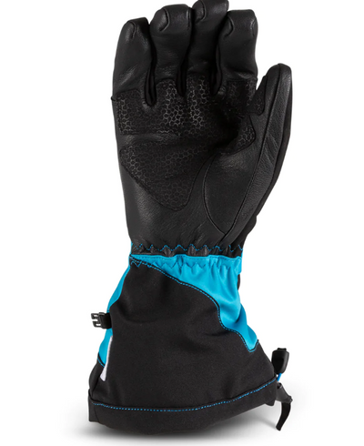 Backcountry Gloves-Cyan, Back View