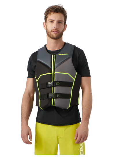 Sea-Doo Freedom Unisex PFD front view Black