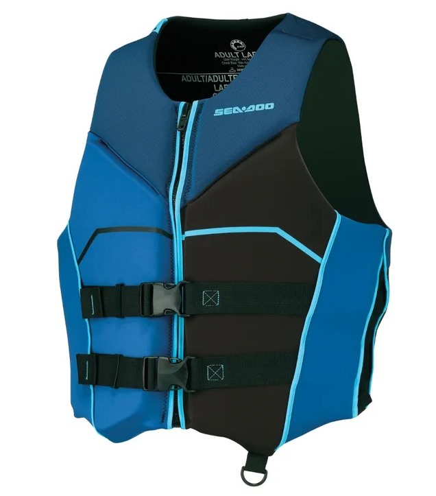 Sea-Doo Freedom Unisex PFD front view Blue