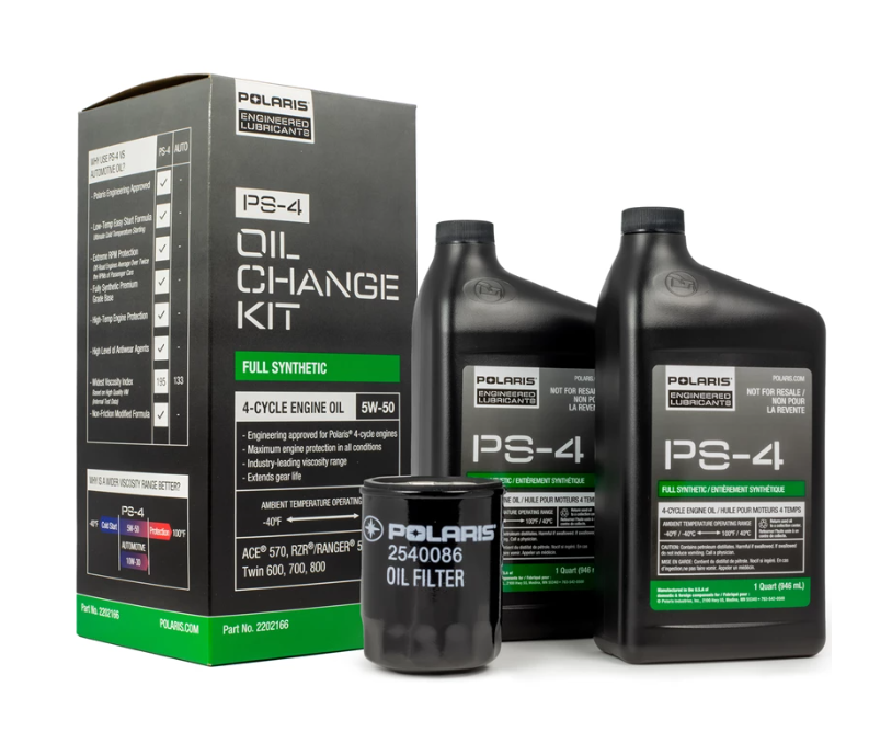 Full Synthetic Oil Change Kit, 2202166, 2 Quarts of PS-4 Engine