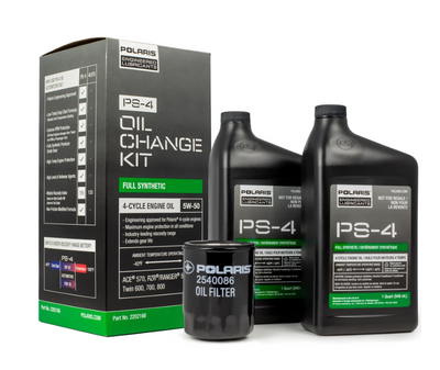 Full Synthetic Oil Change Kit, 2202166, 2 Quarts of PS-4 Engine Oil and 1 Oil Filter