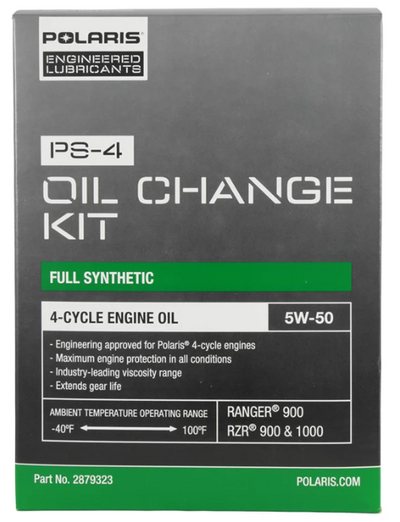 Full Synthetic Oil Change Kit, 2879323, 2.5 Quarts of PS-4 Engine Oil and 1 Oil Filter