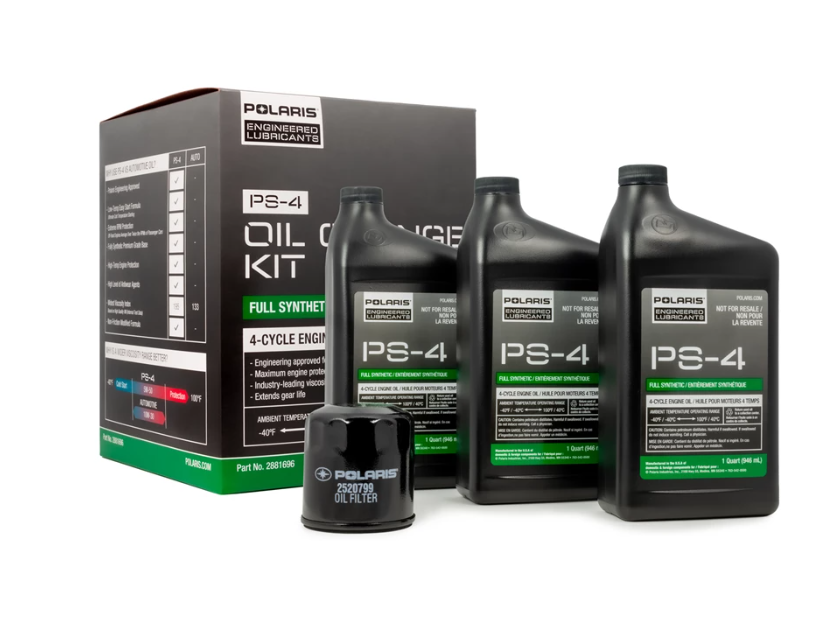 Full Synthetic Oil Change Kit, 2881696, 3 Quarts of PS-4 Engine Oil and 1 Oil Filter