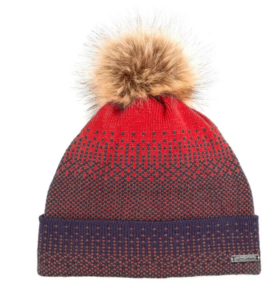 Women's Faux-Fur Pom-Pom Beanie