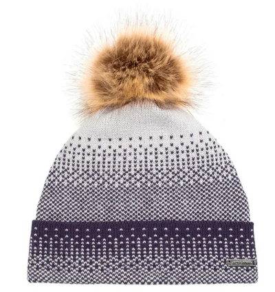 Women's Faux-Fur Pom-Pom Beanie